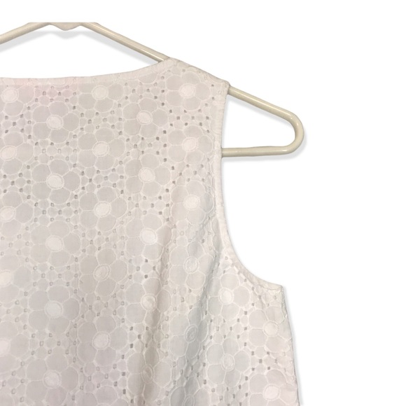 Lilly Pulitzer Daisy Eyelet Crop Top Resort White - Picture 8 of 10